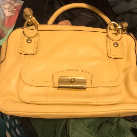*Brand New Yellow Coach Purse* - Picture 1 of 4